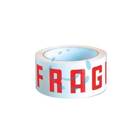 NASTRO IMBALLO ADESIVO SILENZIOSO "FRAGILE" - mt.66 x mm.50h. 