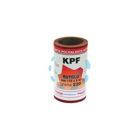 CARTA RESINATA AL CORINDONE CON SUPPORTO LATTICE KPF IN MINIROLL - grana 240