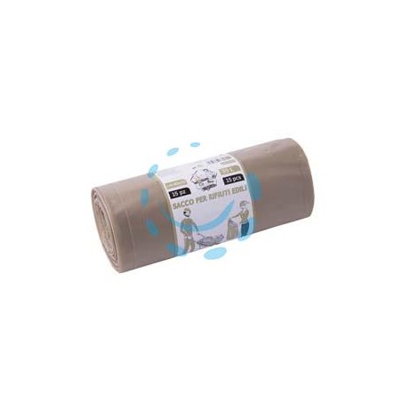 SACCO CALCINACCI LDPE - colore ambra cm.50x80 lt.50 gr.78/85 rt da pz.10