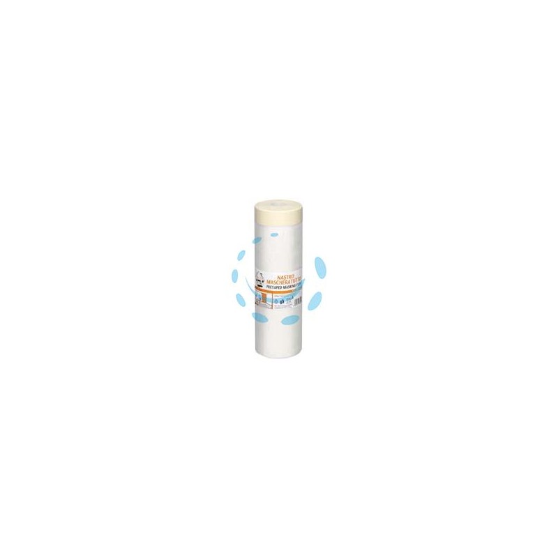 NASTRO CARTA ADESIVO + FILM HDPE TRASPARENTE - cm.50x20mt