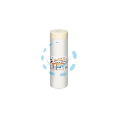 NASTRO CARTA ADESIVO + FILM HDPE TRASPARENTE - cm.50x20mt