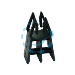 DISTANZIATORE A TORRE DUE FORCHE PER CASSERO - mm.25h. - tondino min. ø mm.5 e max ø mm.10