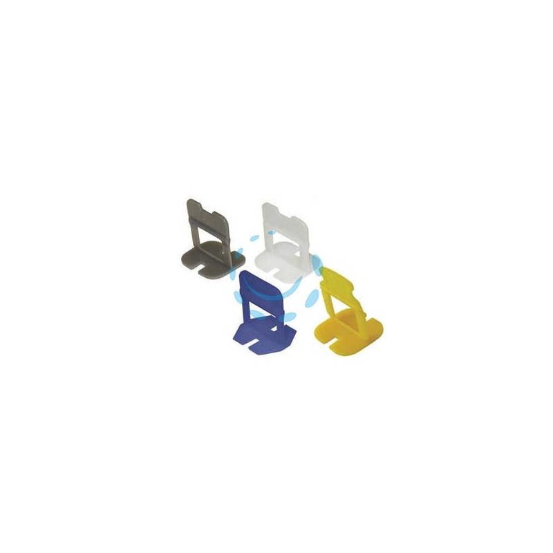 DISTANZIATORE AUTOLIVELLANTE TIRANTE PER PIASTRELLE - mm.1x39x21h. - tirante grigio ( Pz 250x2 )