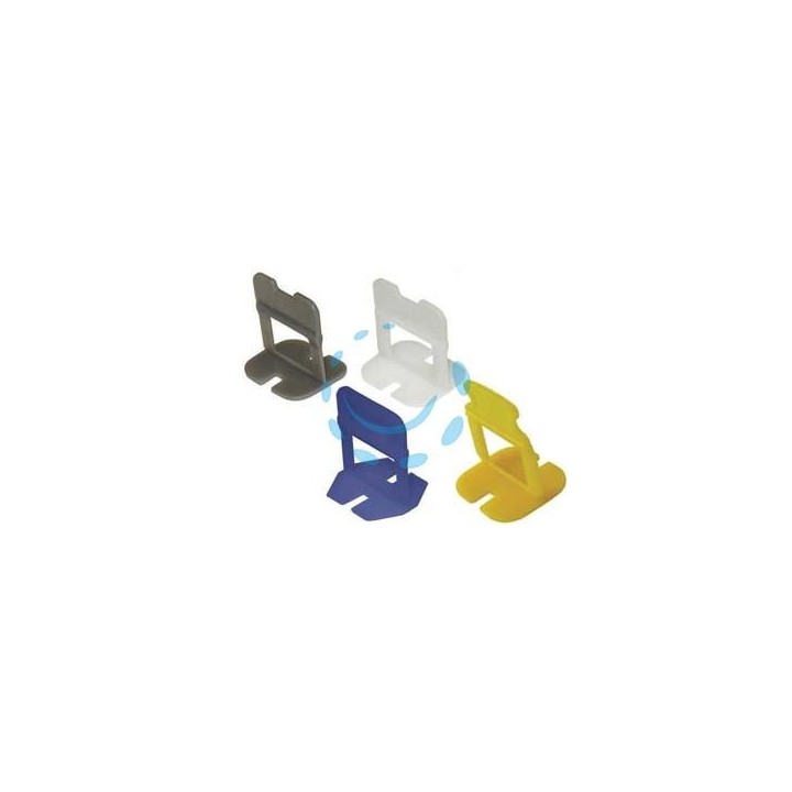 DISTANZIATORE AUTOLIVELLANTE TIRANTE PER PIASTRELLE - mm.2x39x21h. - tirante bianco