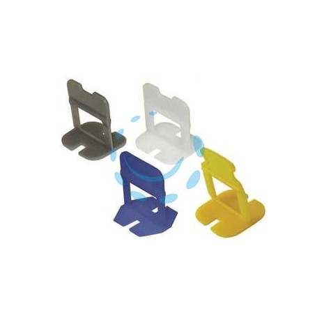 DISTANZIATORE AUTOLIVELLANTE TIRANTE PER PIASTRELLE - mm.3x39x21h. - tirante giallo ( Pz 250x2 )