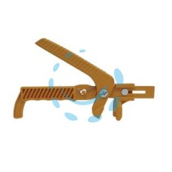 PINZA IN PLASTICA PER DISTANZIATORE AUTOLIVELLANTE PER PIASTRELLE - mm.27,5x15h.