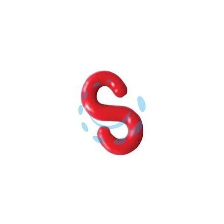 GANCIO A "S" PER CATENA IN PLASTICA - ø mm.6 conf.25 pz.