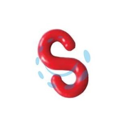 GANCIO A "S" PER CATENA IN PLASTICA - ø mm.8 conf.25 pz.