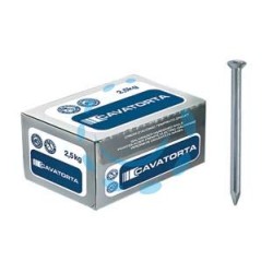 CHIODI ACCIAIO TEMPERATO TESTA BOMBATA ZINCATI -ø mm.3,5x50
