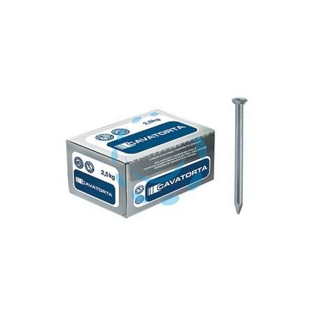 CHIODI ACCIAIO TEMPERATO TESTA BOMBATA ZINCATI -ø mm.3,5x50