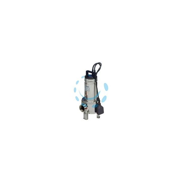 ELETTROPOMPA SOMMERGIBILE PER ACQUE REFLUE "DOMO 10VX/B" KW 0,75 