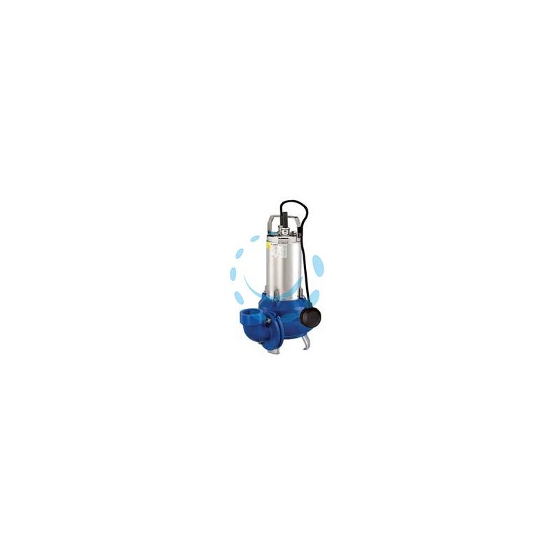 ELETTROPOMPA SOMMERGIBILE PER ACQUE REFLUE "DLM 109/A CG" KW 1,1 