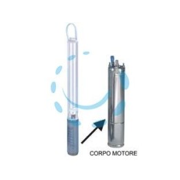 CORPO MOTORE P/ELETTROPOMPA SOMMERSA 4" MONOF. "4OS07M235/C" KW 0,75 