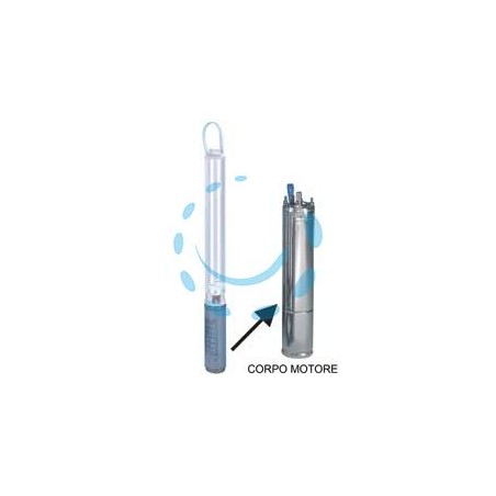 CORPO MOTORE P/ELETTROPOMPA SOMMERSA 4" MONOF. "4OS07M235/C" KW 0,75 