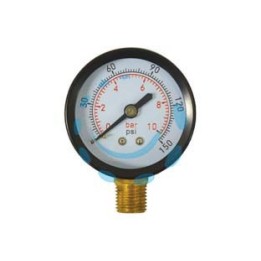 MANOMETRO PER POMPE CON ATTACCO RADIALE VERTICALE - DN ø mm.55 attacco radiale raccordo M 1/4"