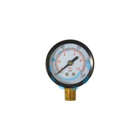 MANOMETRO PER POMPE CON ATTACCO RADIALE VERTICALE - DN ø mm.55 attacco radiale raccordo M 1/4"