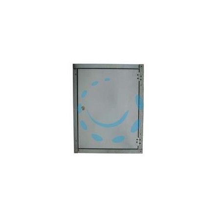 SPORTELLO LISCIO IN ACCIAIO ZINCATO - cm.29x39h.