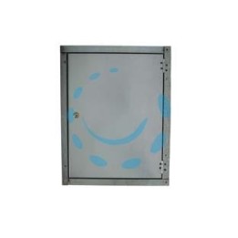 SPORTELLO LISCIO IN ACCIAIO ZINCATO - cm.44x54h.