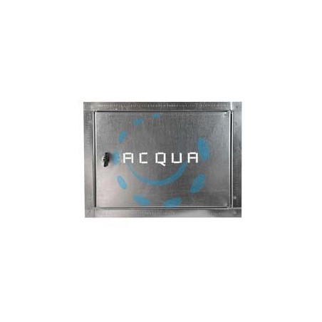 SPORTELLO CONTATORE ACQUA IN ACCIAIO ZINCATO - cm.39x29h.
