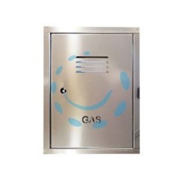 SPORTELLO CONTATORE GAS IN ACCIAIO ZINCATO - cm.44x54h.