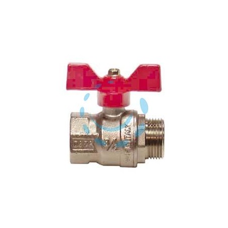 VALVOLA A SFERA M/F CON MANIGLIA A FARFALLA "VIENNA" ART.119 - MF 3/4" - pressione esercizio 30 bar