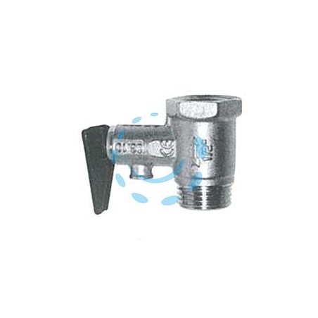 VALVOLA DI SICUREZZA PER SCALDABAGNO CON LEVA ART.367 - MF 1/2"