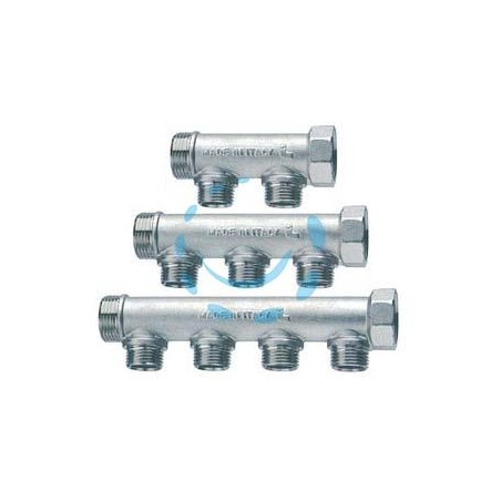 COLLETTORE DI DISTRIBUZIONE COMPONIBILE 3/4" 2 DERIVAZIONI M ART.455 - MF 3/4" - 2 derivazioni M 1/2"