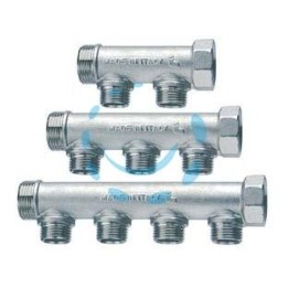 COLLETTORE DI DISTRIBUZIONE COMPONIBILE 3/4" 2 DERIVAZIONI M ART.455 - MF 3/4" - 3 derivazioni M 1/2"