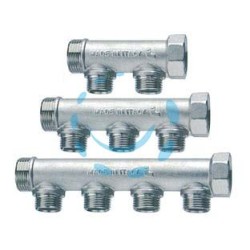 COLLETTORE DI DISTRIBUZIONE COMPONIBILE 3/4" 2 DERIVAZIONI M ART.455 - MF 3/4" - 4 derivazioni M 1/2"