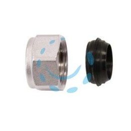 RACCORDO A COMPRESSIONE PER TUBO RAME ART.595 - 1/2"x12 - pressione massima d'esercizio 10 bar