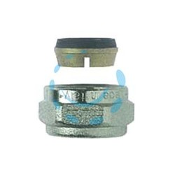 RACCORDO A COMPRESSIONE PER TUBO RAME ART.595 - F 1/2" x ø mm.14