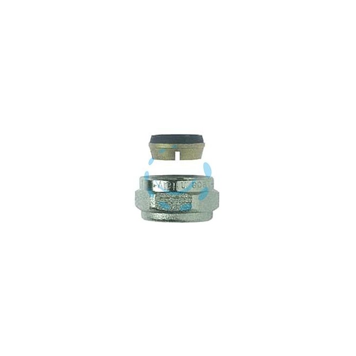 RACCORDO A COMPRESSIONE PER TUBO RAME ART.595 - F 1/2" x ø mm.14