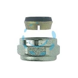 RACCORDO A COMPRESSIONE PER TUBO RAME ART.595 - F 1/2" x ø mm.16