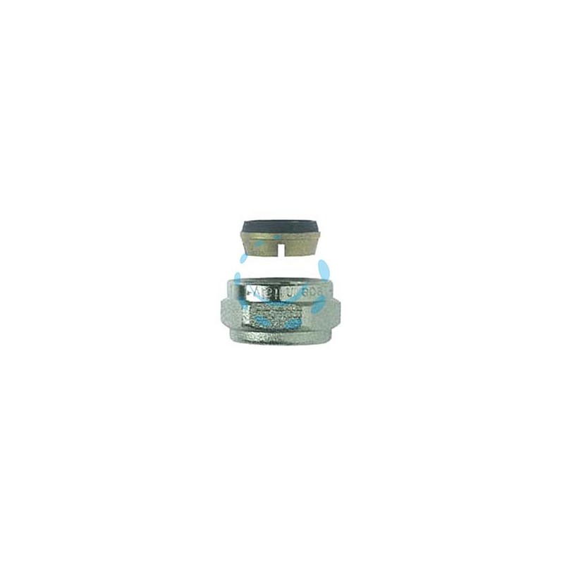 RACCORDO A COMPRESSIONE PER TUBO RAME ART.595 - F 1/2" x ø mm.16