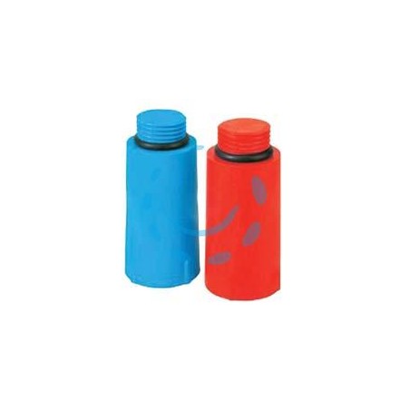 TAPPO PROVA IMPIANTI IN PEHD 1/2" - M 1/2" blu