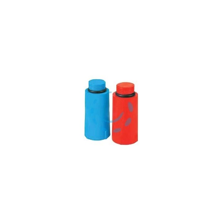 TAPPO PROVA IMPIANTI IN PEHD 1/2" - M 1/2" blu