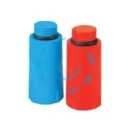 TAPPO PROVA IMPIANTI IN PEHD 1/2" - M 1/2" rosso