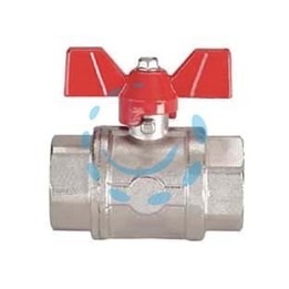 VALVOLA A SFERA F/F CON MANIGLIA A FARFALLA - FF 3/8"