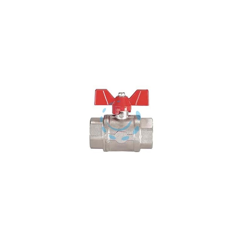 VALVOLA A SFERA F/F CON MANIGLIA A FARFALLA - FF 3/8"