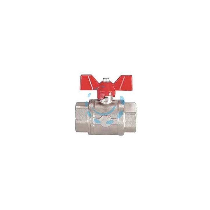VALVOLA A SFERA F/F CON MANIGLIA A FARFALLA - FF 3/8"