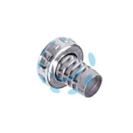 RACCORDO PORTAGOMMA IN OTTONE per rubinetto 3/4- ghiera 1" in ottone cromato