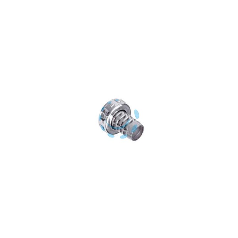 RACCORDO PORTAGOMMA IN OTTONE per rubinetto 3/4- ghiera 1" in ottone cromato