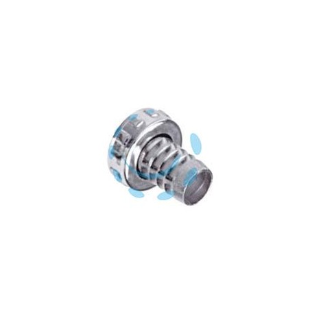 RACCORDO PORTAGOMMA IN OTTONE per rubinetto 3/4- ghiera 1" in ottone cromato