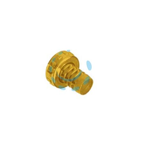 PORTAGOMMA OTTONE per rubinetto 1/2 - ghiera 3/4" in ottone lucido