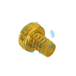 PORTAGOMMA OTTONE per rubinetto 3/4 - ghiera 1" in ottone lucido