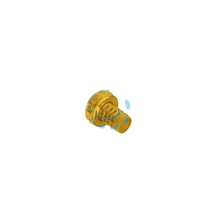 PORTAGOMMA OTTONE per rubinetto 3/4 - ghiera 1" in ottone lucido