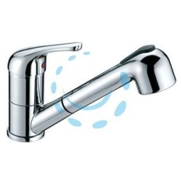 RUBINETTO MISCELATORE MONOCOMANDO LAVELLO DOCCIA ESTRAIBILE S. START 