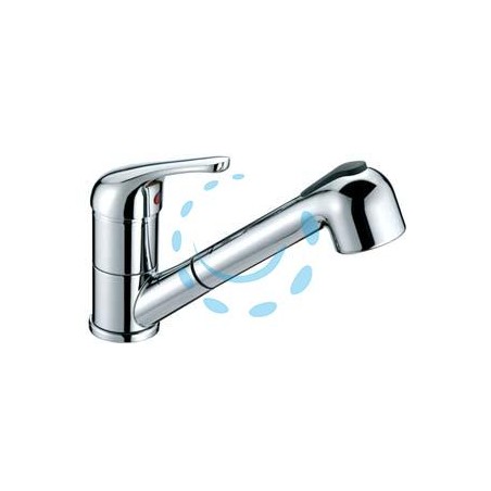 RUBINETTO MISCELATORE MONOCOMANDO LAVELLO DOCCIA ESTRAIBILE S. START 