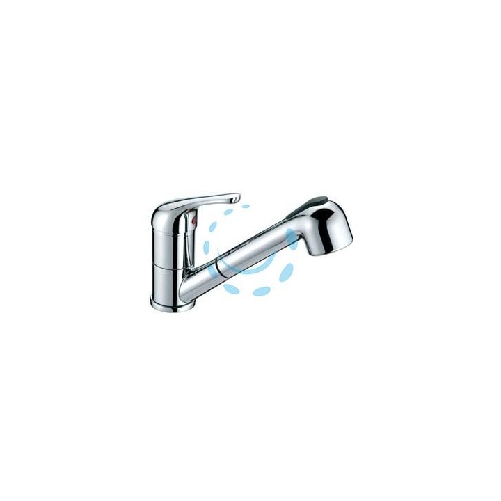 RUBINETTO MISCELATORE MONOCOMANDO LAVELLO DOCCIA ESTRAIBILE S. START 
