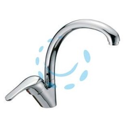 RUBINETTO MISCELATORE MONOCOMANDO LAVELLO CANNA ALTA SERIE START 